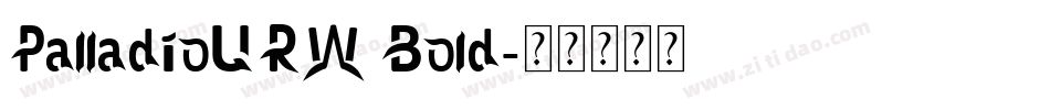 PalladioURW Bold字体转换